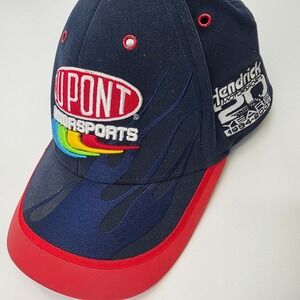 CHASE AUTHENTIC FLAMES NASCAR HAT JEFF GORDON DUPONT MOTORSPORTS NU-FIT ONE SIZE